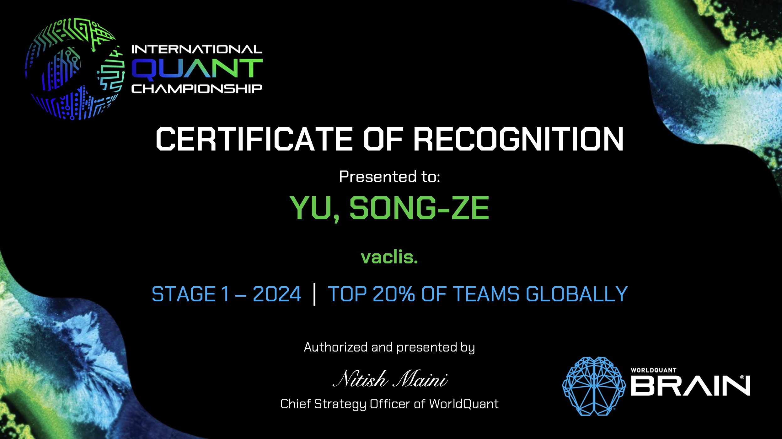 WorldQuant Challenge 2024